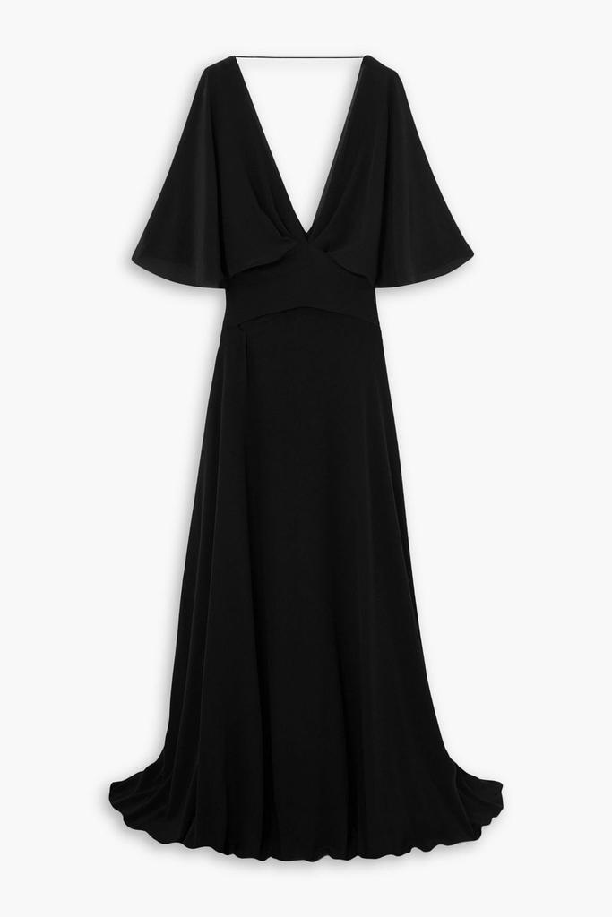 CORTANA Martina draped silk maxi dress