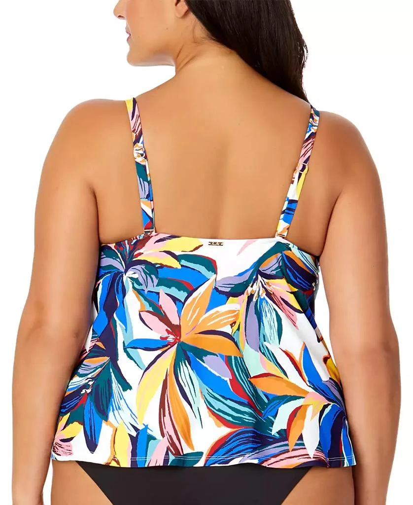 Anne Cole Plus Size Floral-Print Tankini Top 2