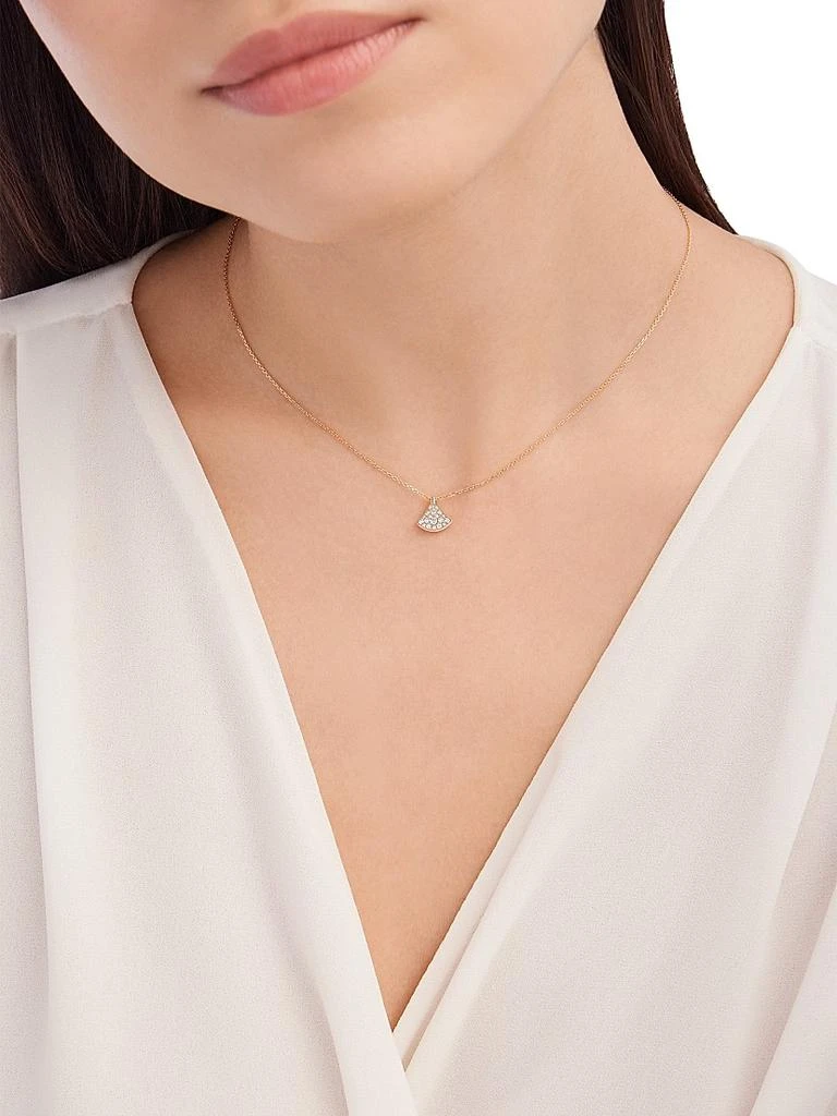 BVLGARI Divas' Dream 18K Rose Gold & 0.19 TCW Diamond Pendant Necklace 3