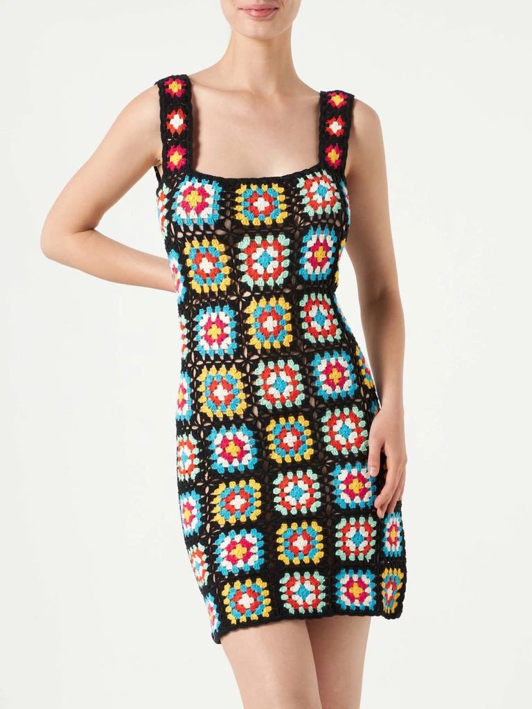 Mc2 Saint Barth Woman Multicolor Crochet Dress 1