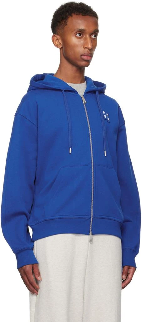 ADER error Blue TRS Tag 02 Zip-Up Hoodie 2