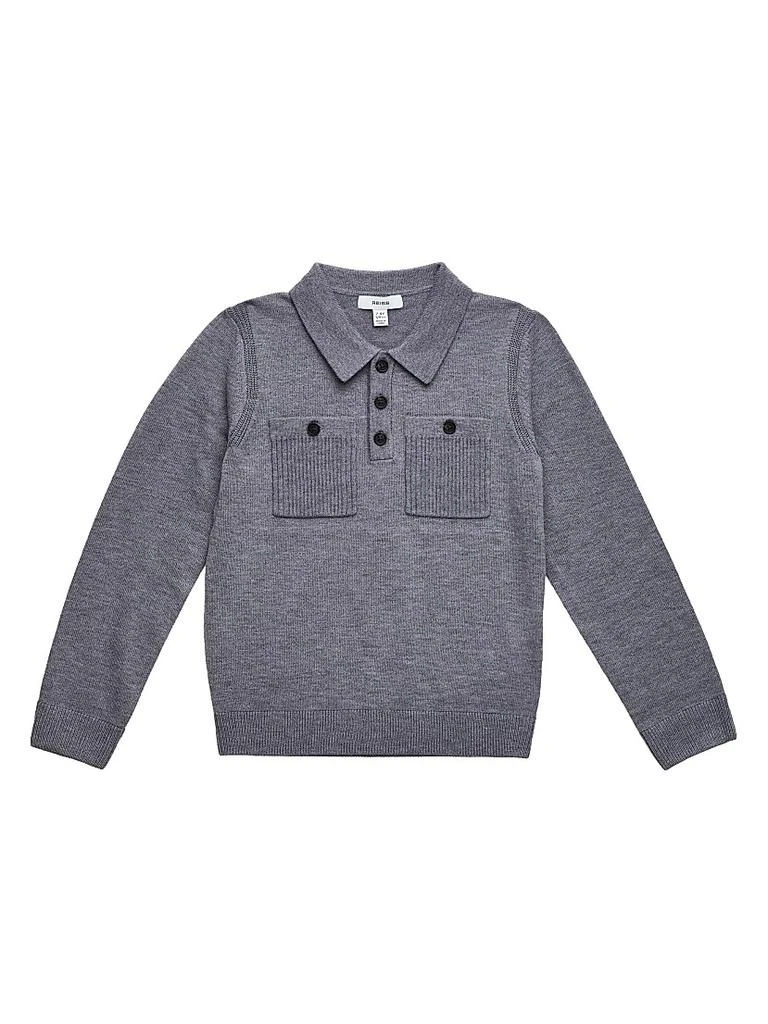 REISS Little Boy
s
Boy
s Wool-Blend Polo Sweater
