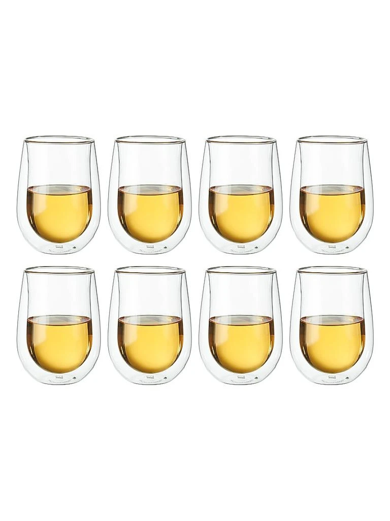 ZWILLING J.A. Henckels Sorrento 8 Piece Double-Wall Wine Stemless Glass Set 1