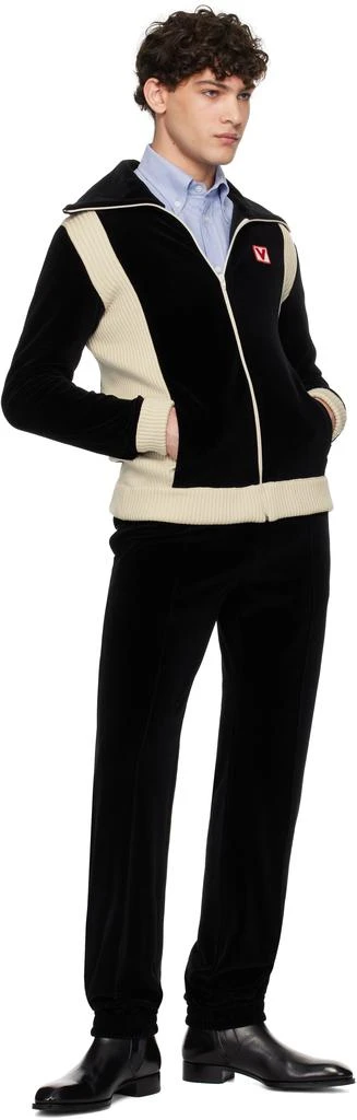 Valentino Black 'Chez Valentino' Turtleneck Jacket 4
