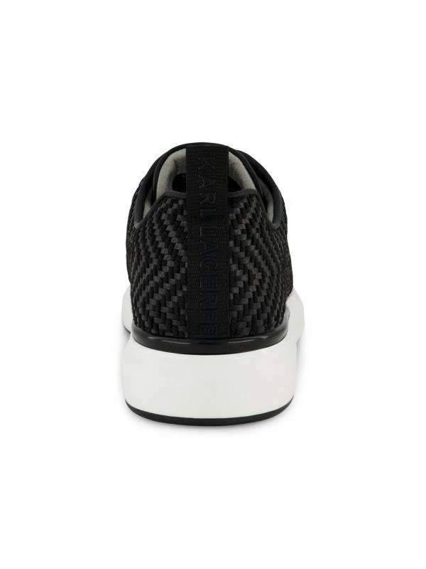 Karl Lagerfeld Paris Mixed Media Laceless Sneakers 5