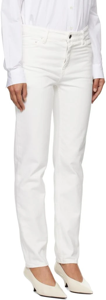 Totême White Low Taper Jeans 2
