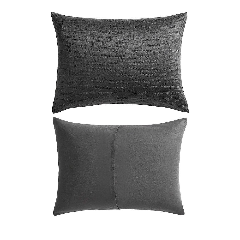 Vera Wang Illusion Textured 3 Piece Duvet Cover Set, King 10