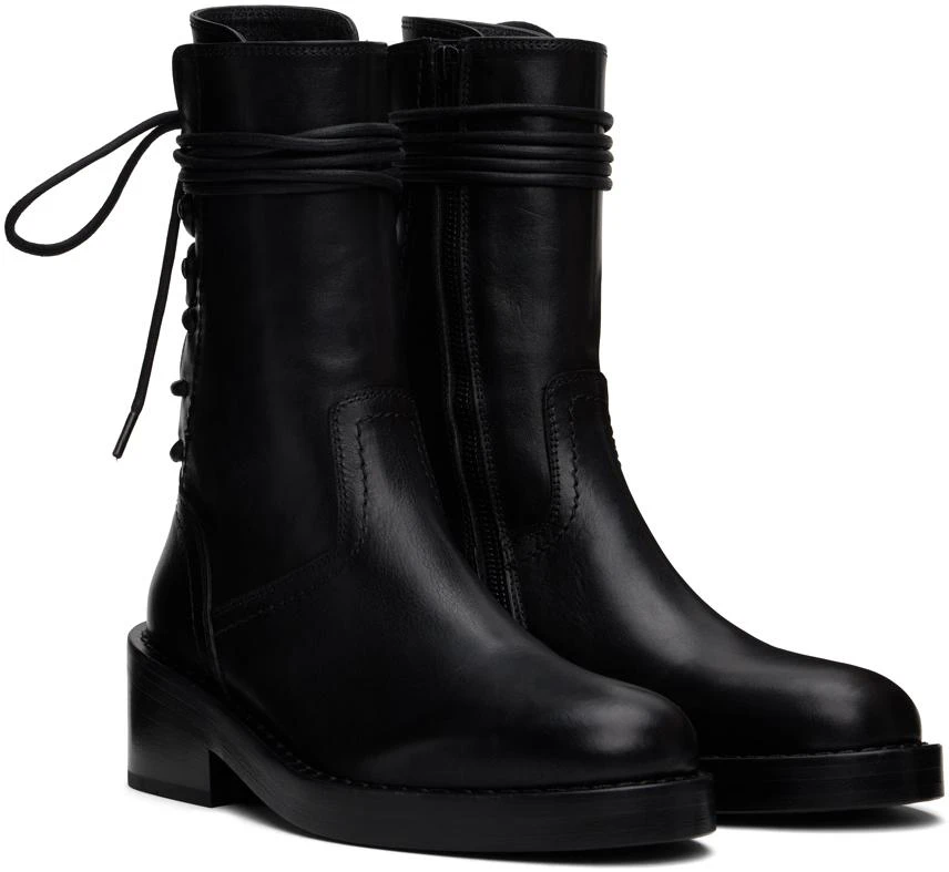ANN DEMEULEMEESTER Black Henrica Boots 4