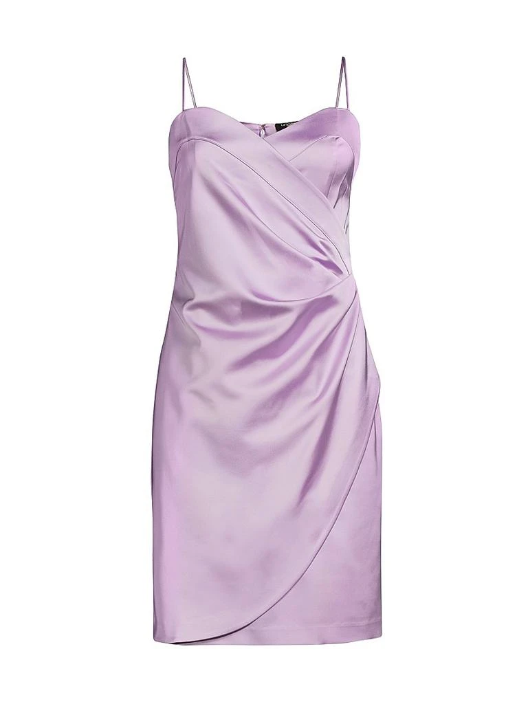 UNGARO Taryn Satin Wrap Minidress 1