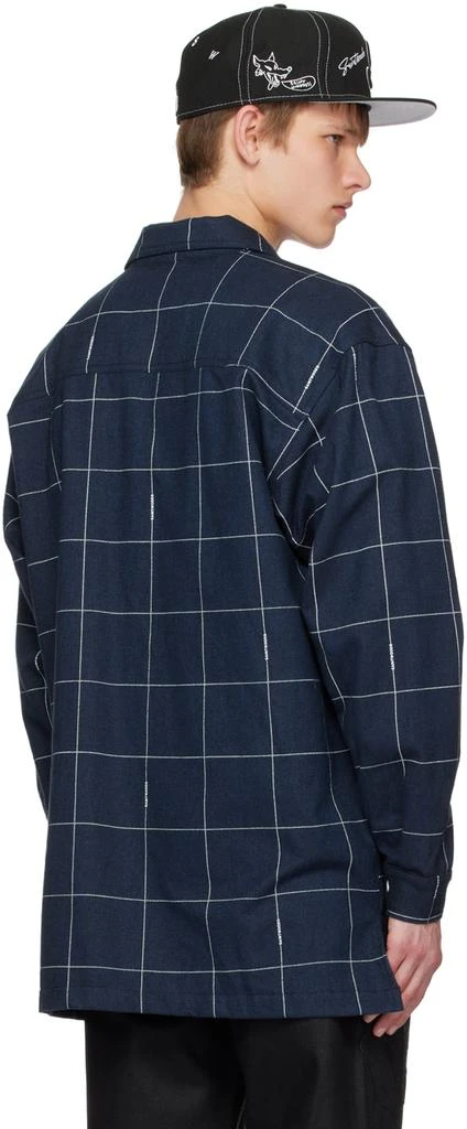 Saintwoods Navy Check Shirt 3