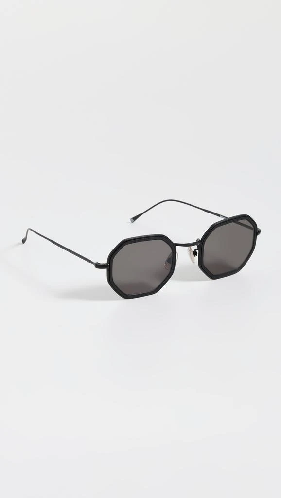 Illesteva Dylan Tate Matte Black Sunglasses with Grey Flat Lenses 3