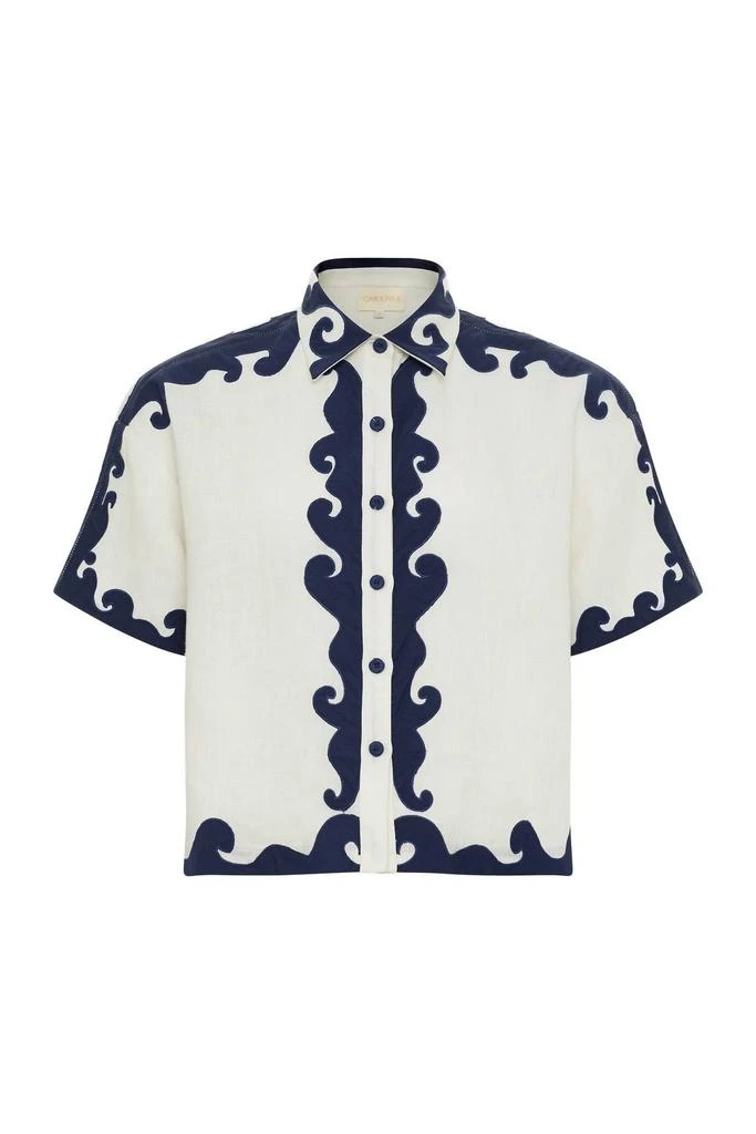 Carolina K Pina Shirt In Gardenia 3