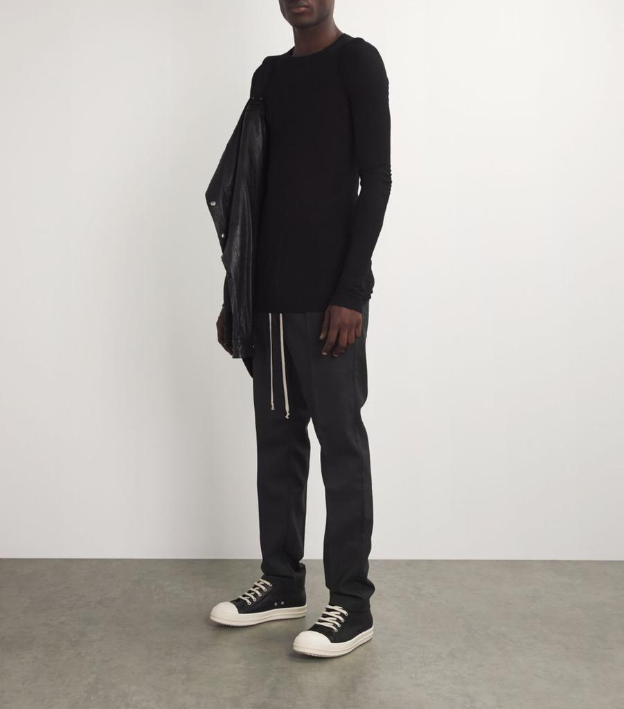 Rick Owens Virgin Wool Drawstring Trousers