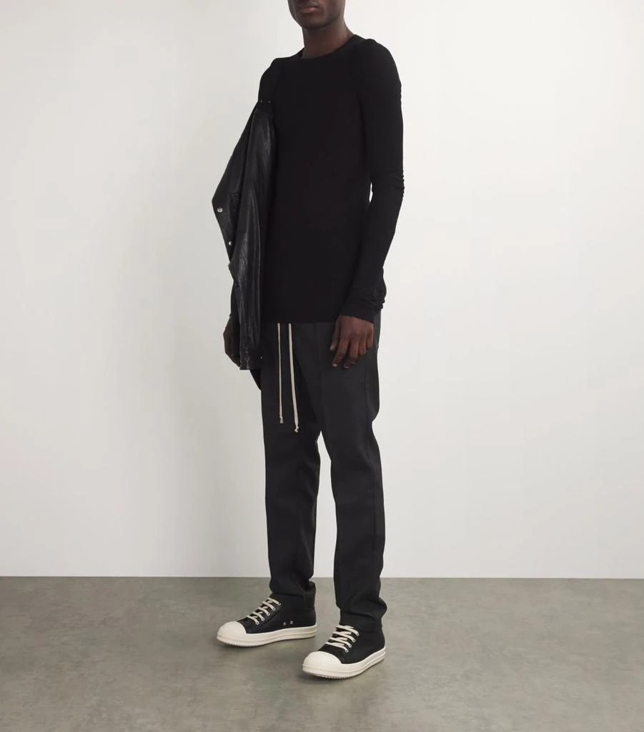 Rick Owens Virgin Wool Drawstring Trousers 2