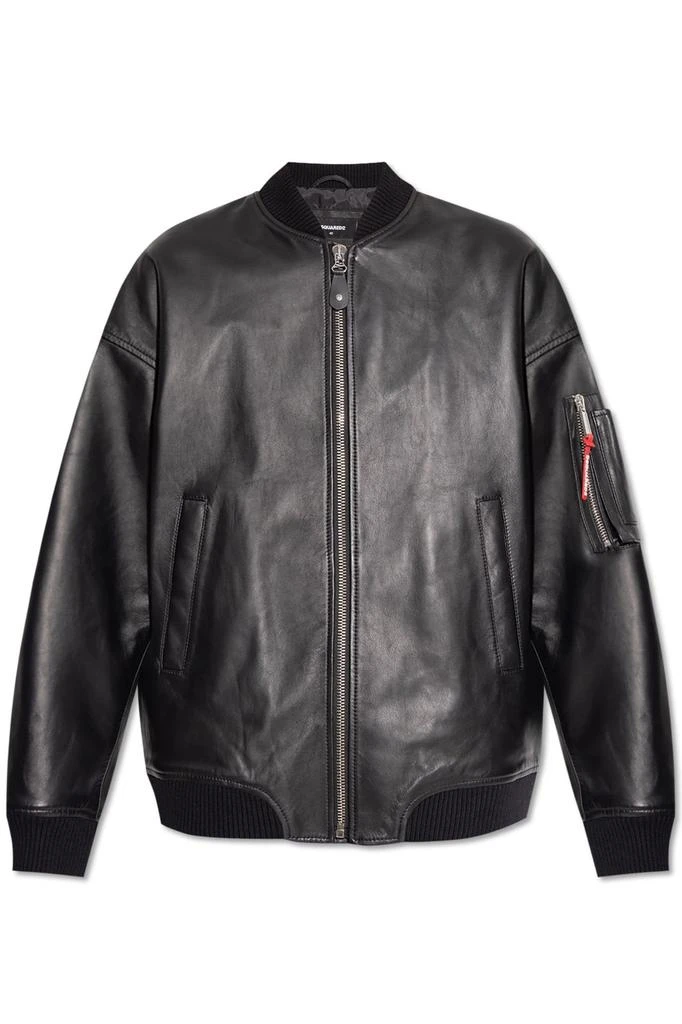 Dsquared2 Dsquared2 Zip-Up Leather Jacket 1