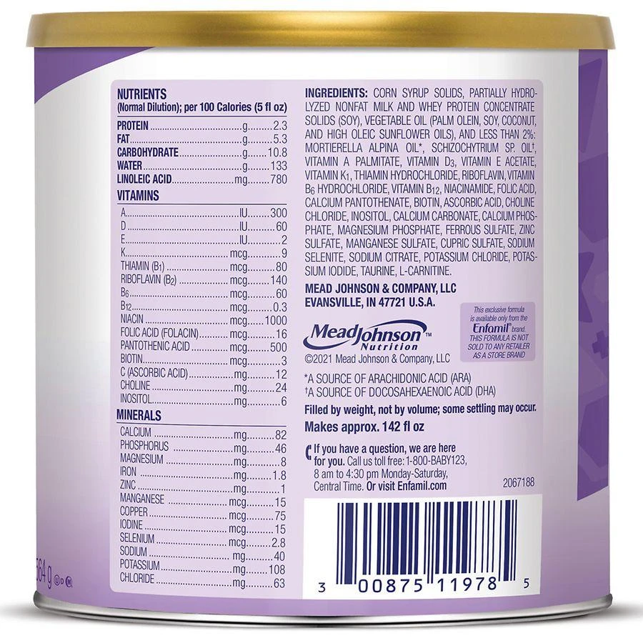 Enfamil Gentlease Infant Formula 0-12M Makes 151 Ounces 2