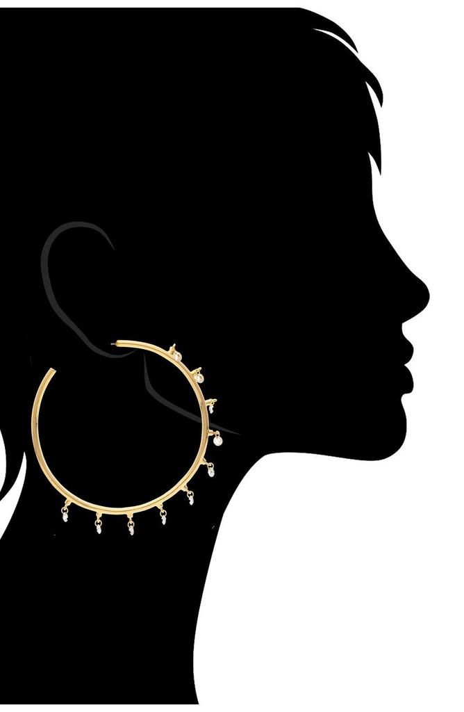 Rivka Friedman Cubic Zirconia Hoop Earrings