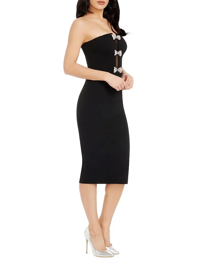 Dress The Population Erica Crystal-Embellished Strapless Body-Con Midi-Dress 3