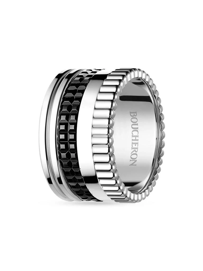 Boucheron Quatre Black Edition Two-Tone 18K Gold Ring 3