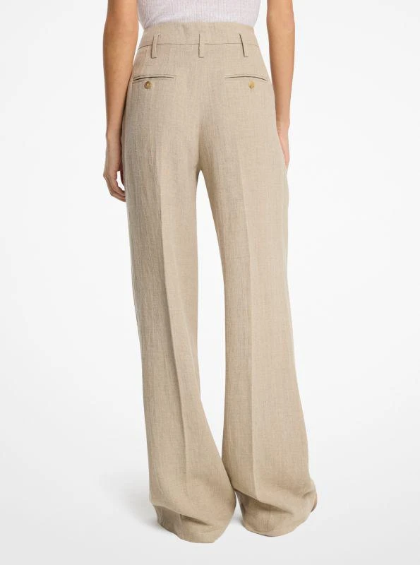 Michael Kors Linen Serge Pleated Trousers 2