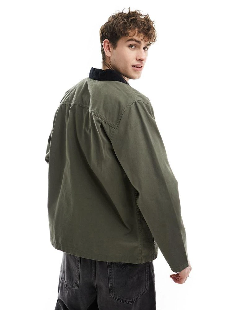 Vans Vans drill chore coat in grape leaf 2