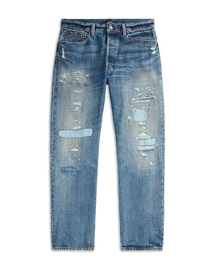 Polo Ralph Lauren Classic Fit Distressed Jeans in Coppit Blue 7