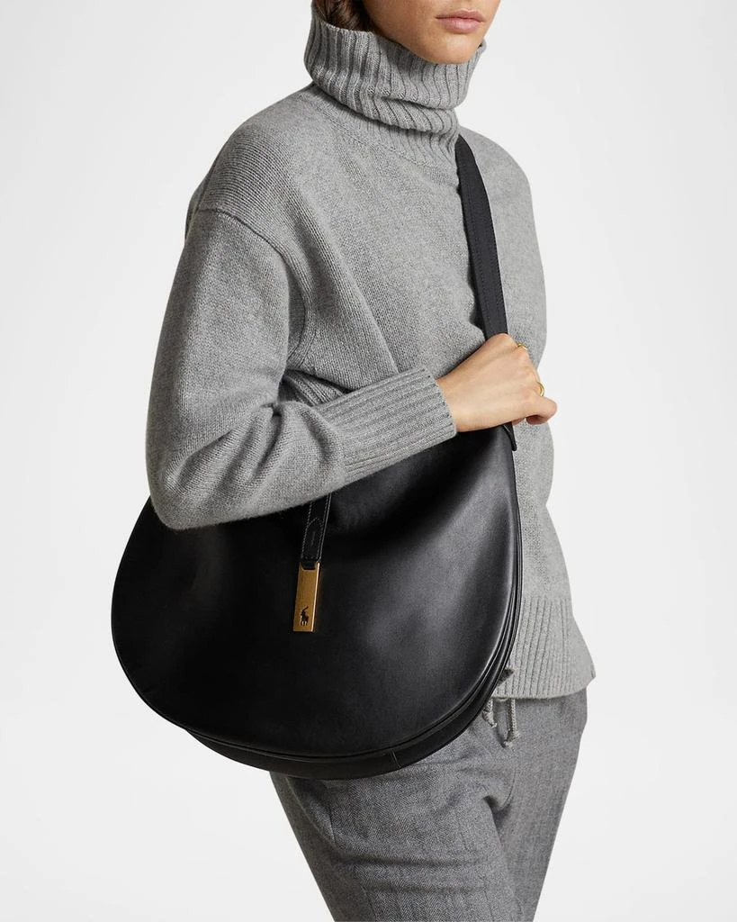 Ralph Lauren Polo ID Large Calfskin Shoulder Bag 2