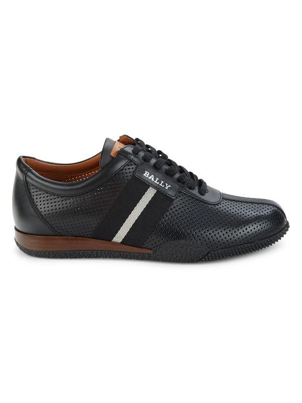 Bally Perforated Leather Sneakers 1