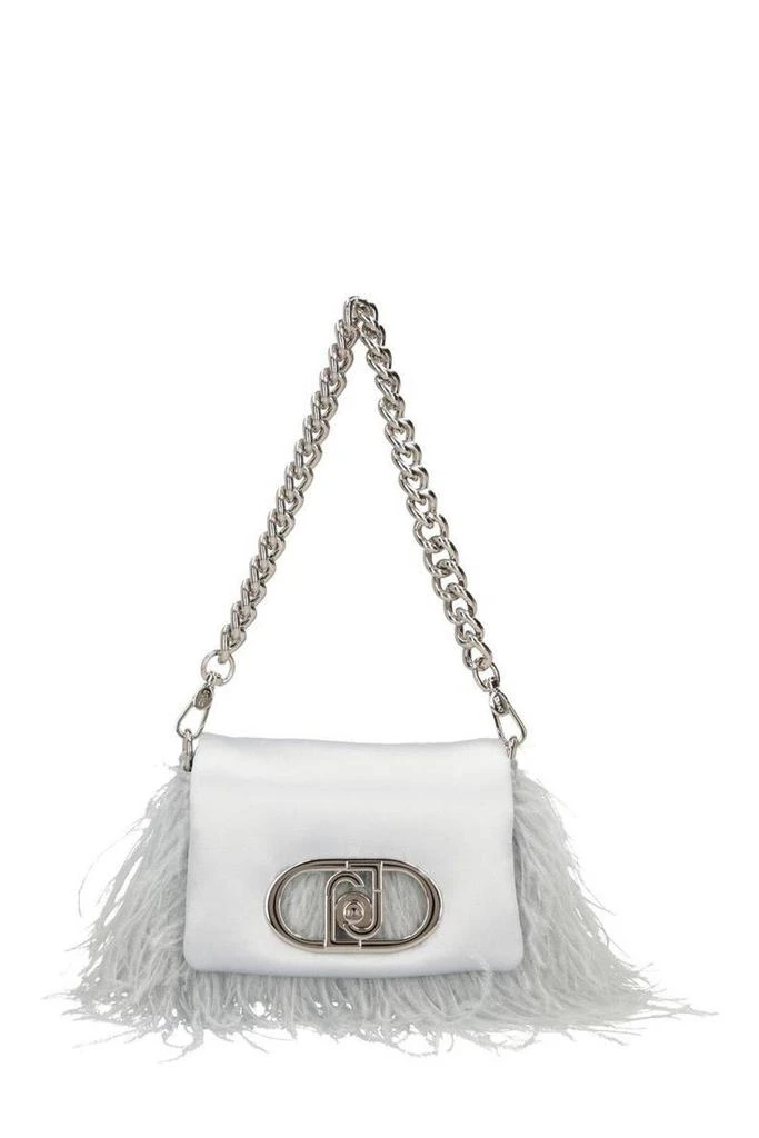 LIU •JO Feather Detailed Small Lapuffy Bag 1