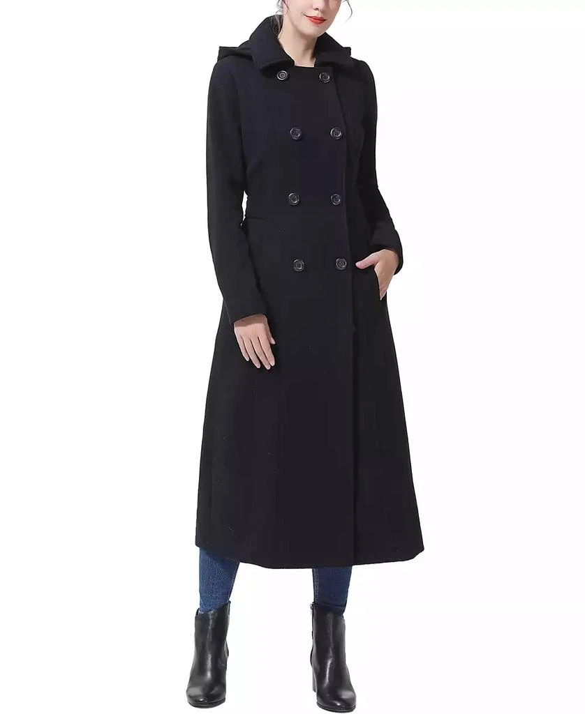 kimi + kai Women's Laila Long Hooded Wool Walking Coat 1