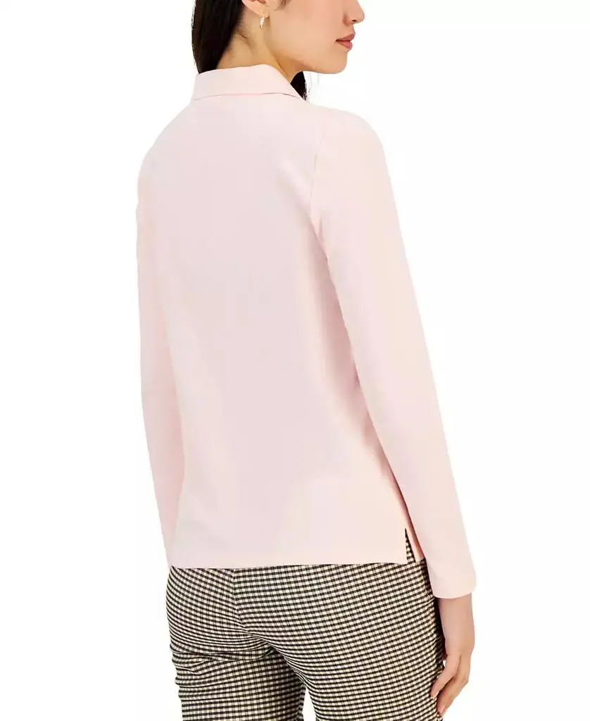 Tommy Hilfiger Women's Logo Long-Sleeve Polo Shirt 2