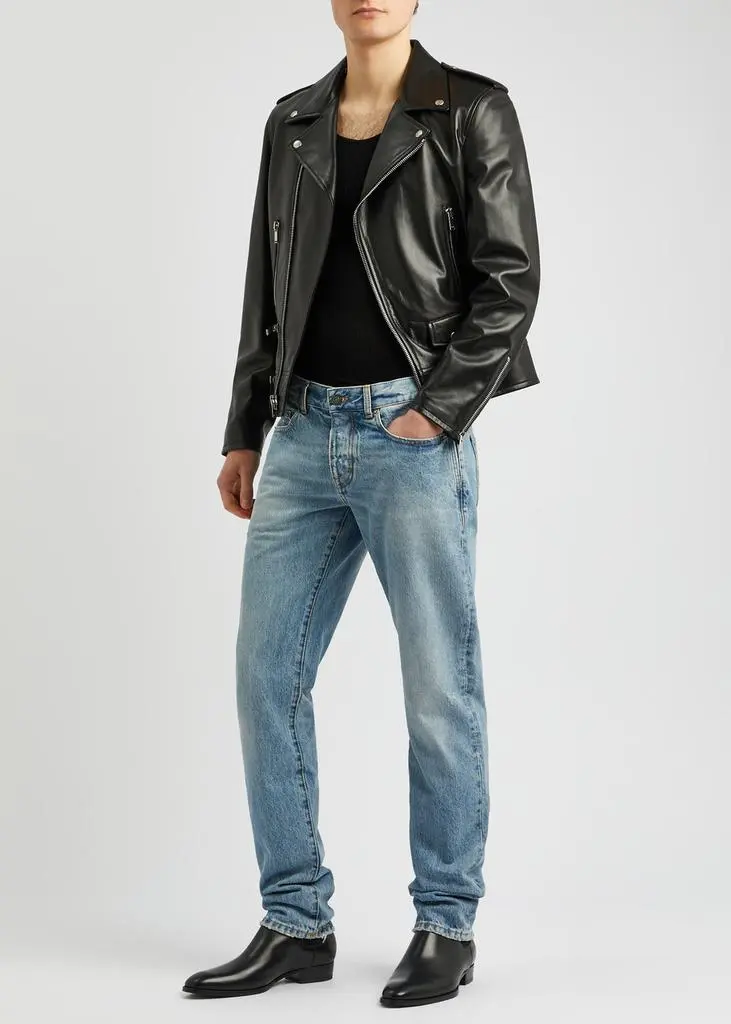 Yves Saint Laurent Leather biker jacket 4