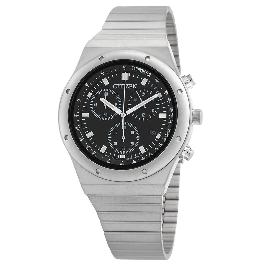 Citizen Chronograph Quartz Black Dial Men's Watch AT2540-57E 1