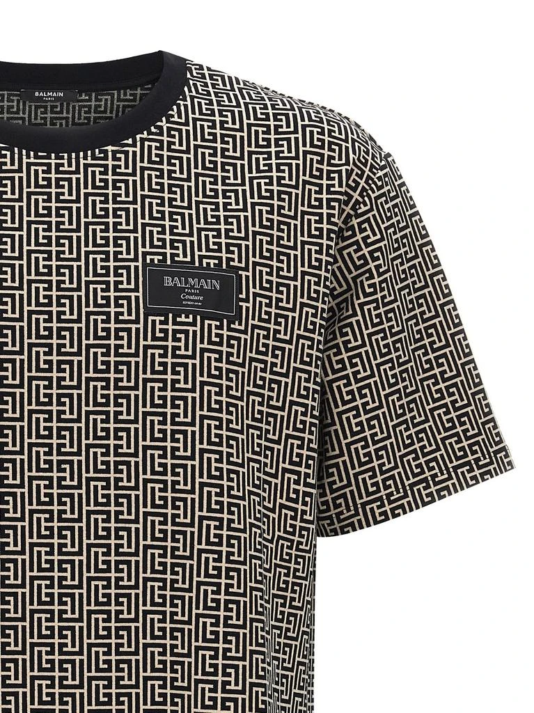 Balmain Balmain Logo Patch Monogrammed T-Shirt 3