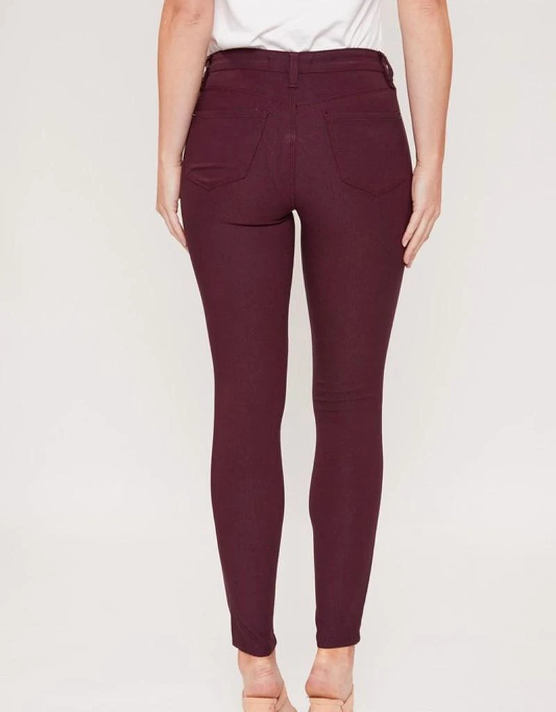 YMI Royalty Mid-Rise Hyperstretch Jean In Plum 2