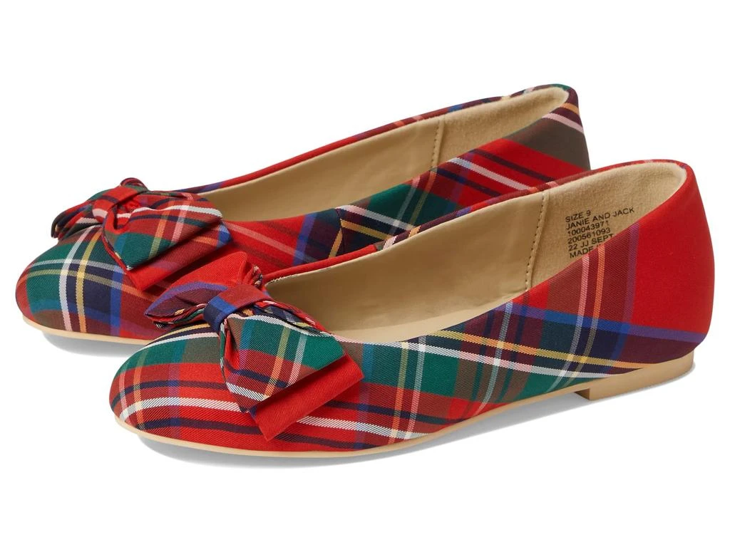 Janie and Jack Plaid Bow Flat (Toddler/Little Kid/Big Kid) 1