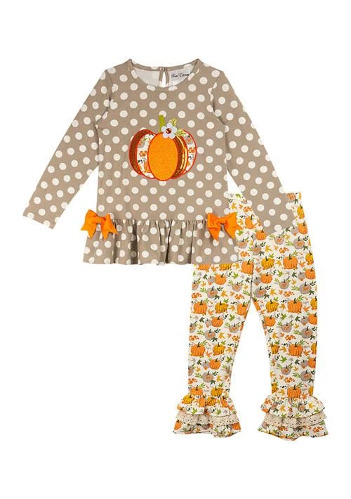 Rare Editions Editions Toddler Girls Pumpkin Printed Set 1