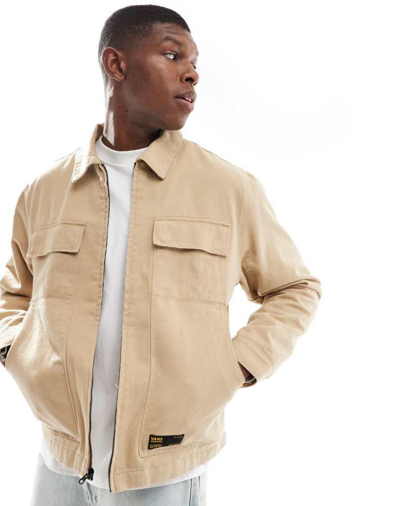 Vans Vans Mcavoy zip station jacket in incense - Jackets - Free