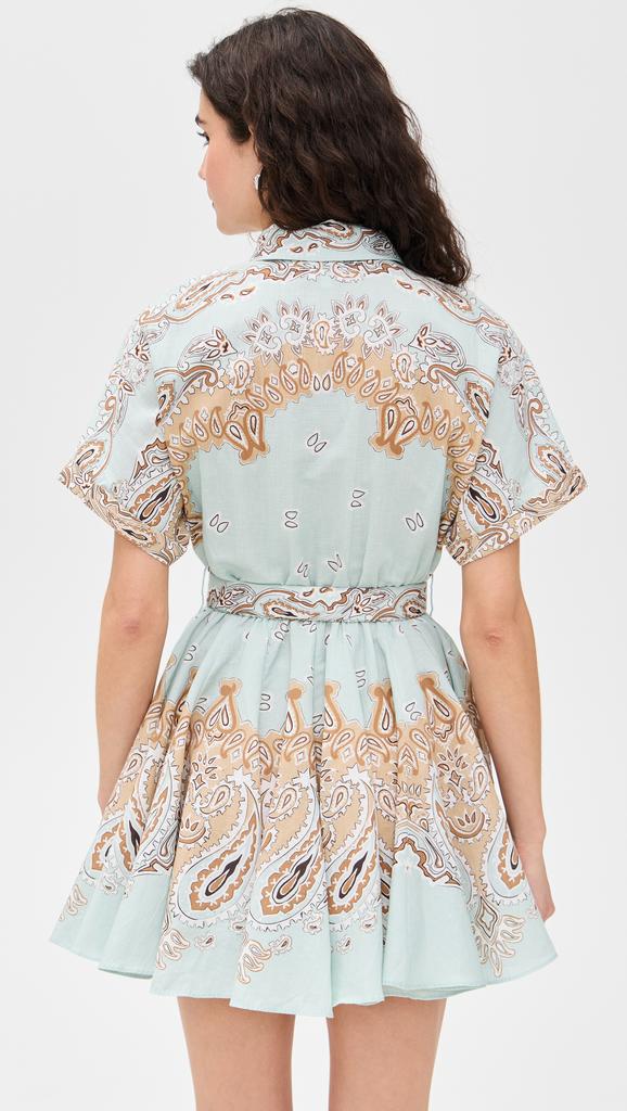 Hemant and Nandita Short Dress with Buckle Belt