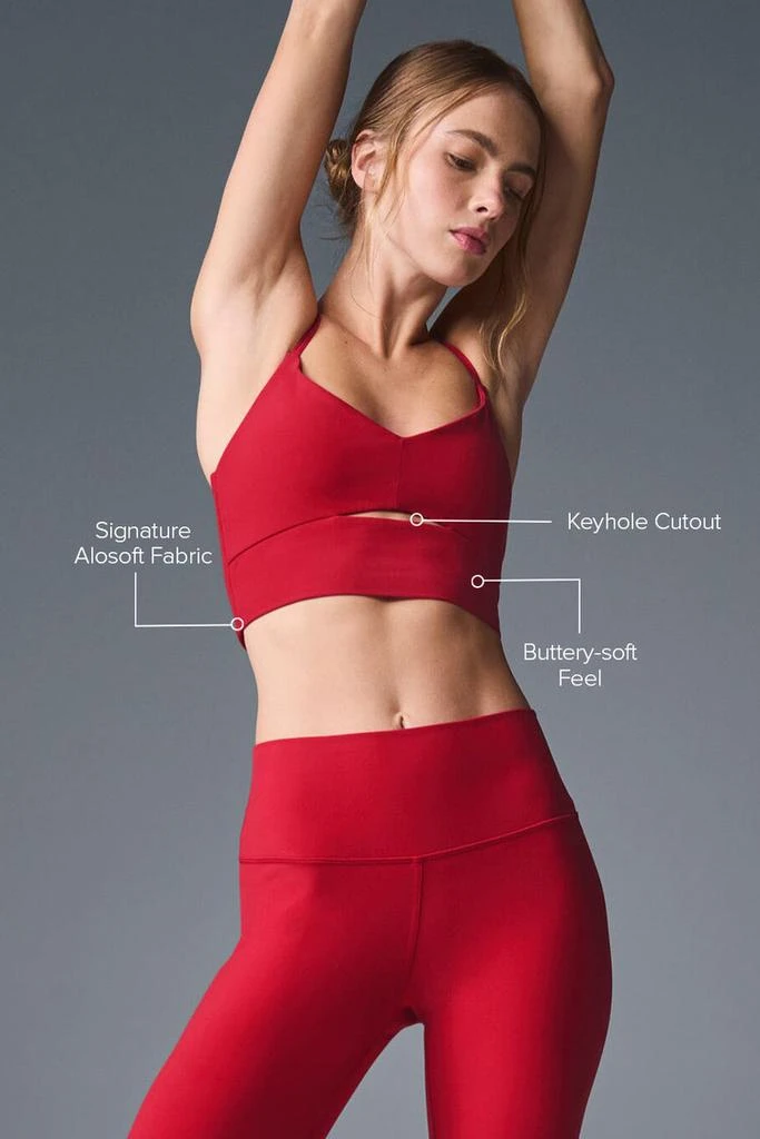 Alo Alosoft Highlight Bra - Bold Red 2