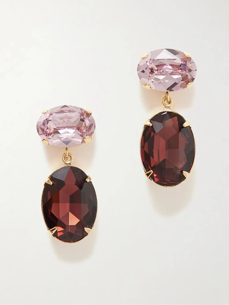 Jennifer Behr Lenora Gold-plated Crystal Earrings