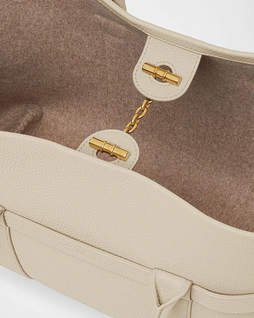 Loro Piana Ghiera Small Leather Shopper Tote Bag 4