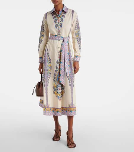 ETRO Printed cotton-blend shirt dress 2