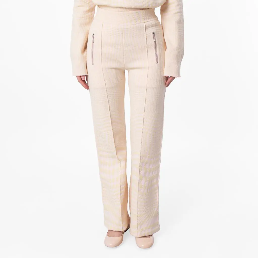 Burberry Burberry Houndstooth Jacquard Wool-Blend Trousers, Size XX-Small