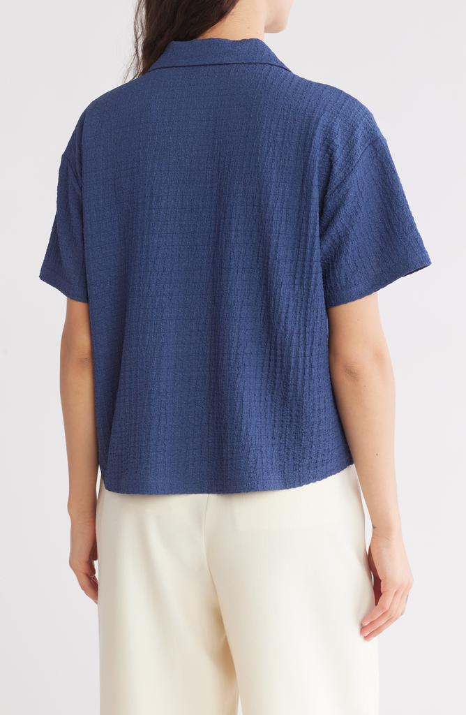 DR2 by Daniel Rainn Short Sleeve Knit Button-Up Shirt