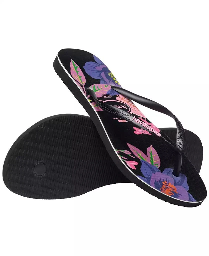Havaianas Women's Slim Floral Colors Slip On Sandals 5