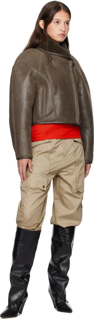 Isabel Marant Brown Aris Shearling Jacket 4