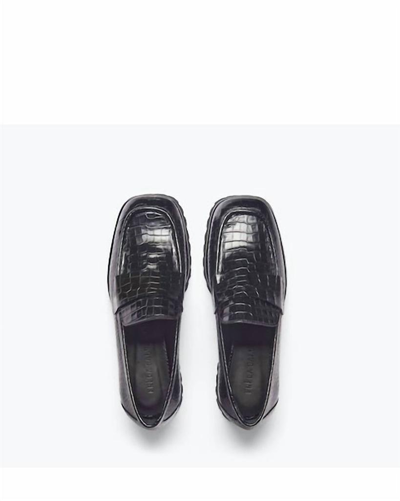 Freda Salvador Freda Salvador - Women's Hana Croc Embossed Loafers