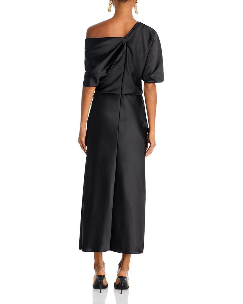 Amsale Draped Pencil Midi Dress 6