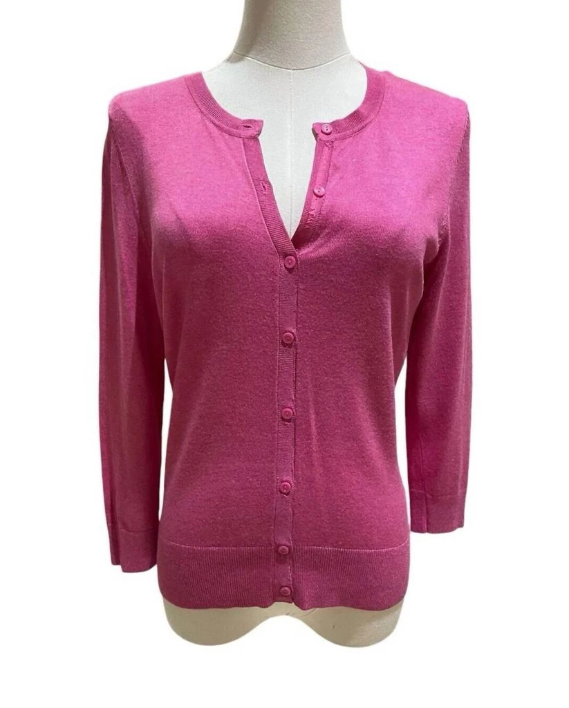 Halogen Halogen - Women's V Neck Knit Crop Lightweight Sweater 1